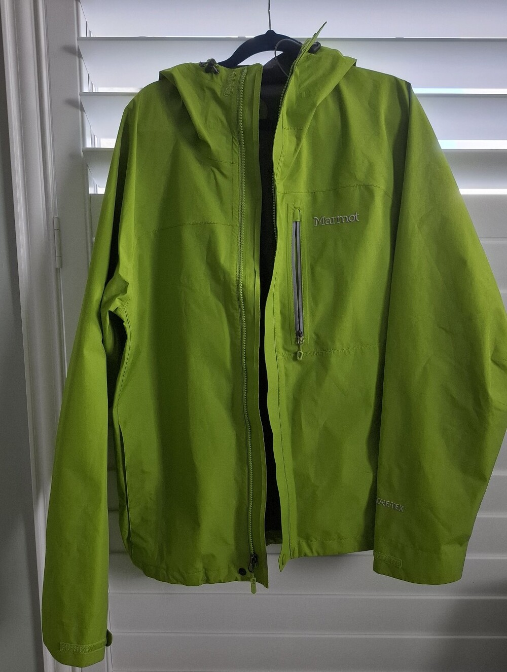 Marmot Men's Bright Lime Green Waterproof Hooded Shell